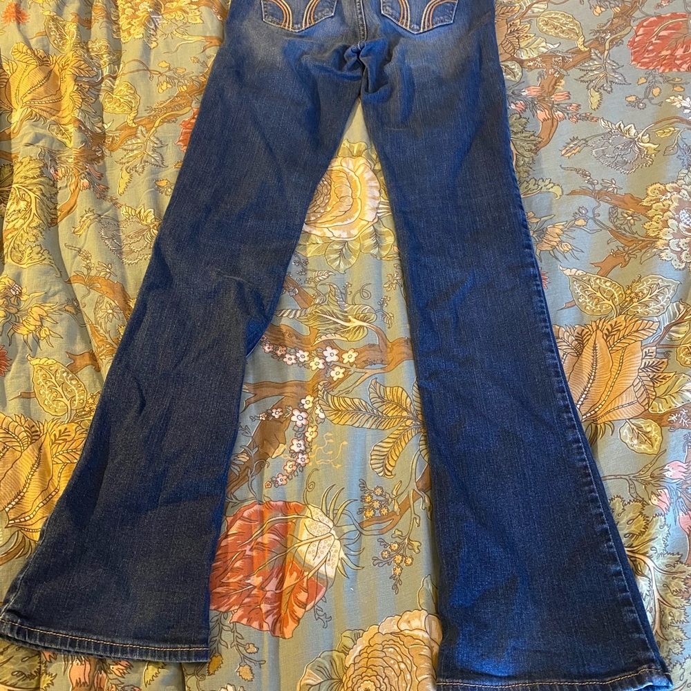 Hollister Blue Flare Wide Leg Jeans